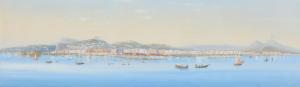 CORELLI Augusto 1853-1910,Scenery from Naples with a view towards Vesuv,Bruun Rasmussen 2024-04-01