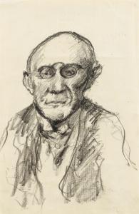 CORINTH Lovis 1858-1925,ALFRED UCKELEY - RECTO ETUDES DE TÊTES ET PERSONNA,1880,Sotheby's 2019-03-28