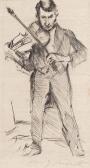 CORINTH Lovis 1858-1925,Geigenspieler,Palais Dorotheum AT 2011-05-05