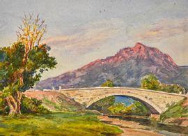 CORIZZI Paul 1883-1953,Pont en pierre sur fond de montagne,Etienne de Baecque FR 2021-06-16