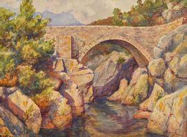 CORIZZI Paul 1883-1953,Pont sur la Gravona,Etienne de Baecque FR 2021-06-16