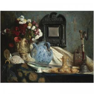 CORMON Fernand 1845-1924,STILL LIFE WITH COFFEE SERVICE AND HOOKAH,Sotheby's GB 2008-05-30