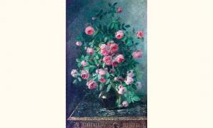 CORNÉLIUS Marie Lucie 1850-1915,Bouquet de roses,Aguttes FR 2003-03-28