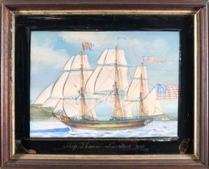 CORNE Michele Felice 1752-1845,Ship "Thames" of New York,1803,Skinner US 2023-08-13