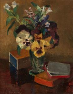 CORNEAU Eugene 1894-1976,Vase de fleurs,Art Richelieu FR 2024-04-16