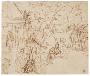 CORNEILLE Michel II,A STUDY OF MOSES SAVED FROM THE WATER AND A STUDY ,Sotheby's 2018-03-22