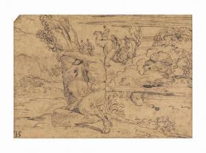 CORNEILLE Michel II 1642-1708,Cupid beating a satyr tied to a tree,Christie's GB 2017-01-24
