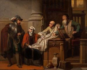 CORNELIS SEGHERS 1824-1869,Le marchand de draps,Millon & Associés FR 2015-12-11