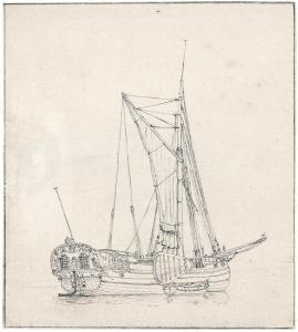 CORNELIS Thim 1759-1813,Ansicht eines Segelschiffs,Galerie Bassenge DE 2012-11-29