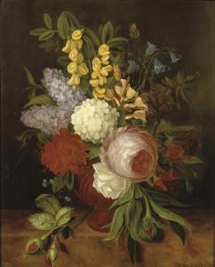 CORNELIS van Johannes 1813-1879,Still Life Roses,Christie's GB 2009-04-01