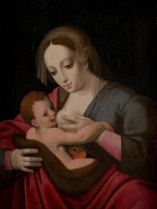 CORNELIUS VAN CLEVE 1520-1567,MARIA LACTANS,Hargesheimer Kunstauktionen DE 2016-03-19