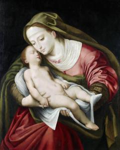 CORNELIUS VAN CLEVE 1520-1567,The Madonna and Child,Bonhams GB 2012-12-05
