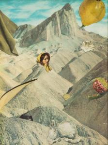 CORNELL BENTON Betty 1905,Untitled (Bonneted Lady-On Mountainous Terrain),1965,Hindman US 2015-06-24
