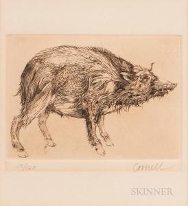 CORNELL Thomas 1937-2012,Wild Pig,1960,Skinner US 2020-07-16