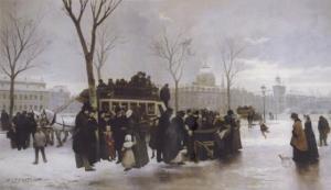 CORNET Alphonse 1814-1874,Disturbance on le Quai de Gesvres,Sotheby's GB 2003-03-26
