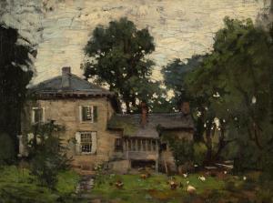 CORNOYER Paul 1864-1923,Country House with Chickens in Yard,Abell A.N. US 2024-03-10