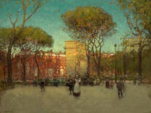 CORNOYER Paul 1864-1923,Washington Square, New York,Bonhams GB 2023-11-06