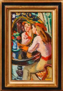 CORNU Pierre 1895-1996,Jeune femme au miroir,Cannes encheres, Appay-Debussy FR 2025-05-16