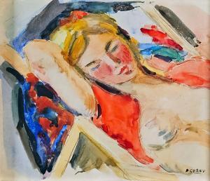 CORNU Pierre 1895-1996,Modèle couché,Saint Germain en Laye encheres-F. Laurent FR 2025-07-05