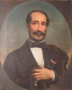 CORNU Sébastien 1804-1870,Portrait d'homme,1859,Rossini FR 2019-02-06