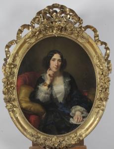 CORNU Sébastien 1804-1870,Portrait de jeune fille,Osenat FR 2022-07-24