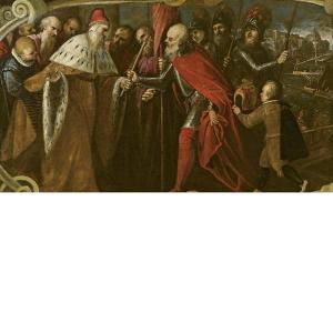 CORONA Leonardo,Il doge Alvise Mocenigo consegna a Sebastiano Veni,1605,San Marco 2009-03-29