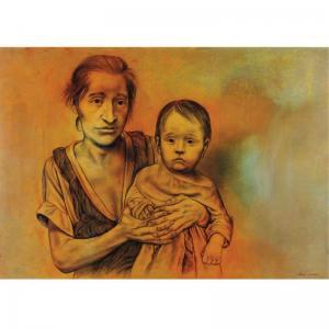 CORONEL Rafael 1931-2019,WOMAN AND CHILD,Sotheby's GB 2008-02-13