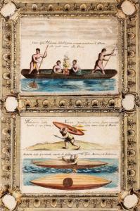 CORONELLI Vincenzo Maria,Canoe degli Habitanti della Virginia; Habitante de,1690,Finarte 2023-03-09