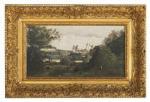 Corot Jean Baptiste Camille,Les Ruins du Chateau de Pierrefonds,New Orleans Auction 2022-03-26