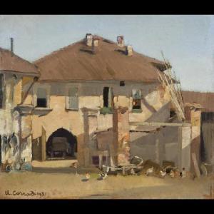 CORRADI Alfonso 1889-1972,La cascina,1931,Il Ponte Casa D'aste Srl IT 2018-11-22