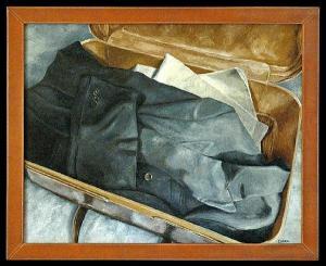 CORRAL Santiago,Depicting a jacket folded in an open suitcase.,Bonhams GB 2009-05-05