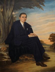 CORREDOYRA DE CASTRO Jesús Rodríguez 1889-1939,Portrait of a gentleman seated full-lengt,Rosebery's 2014-04-12