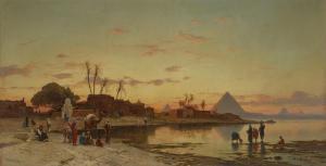 CORRODI Herman David Salomon 1844-1905,On the banks of the Nile,Christie's GB 2023-12-14