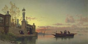 CORRODI Herman David Salomon 1844-1905,Prayers at Dawn, Venice,Christie's GB 2005-04-19