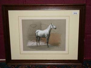 CORRY Emily Davis,A grey hunter in a stable,1908,Reeman Dansie GB 2011-02-15