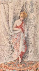 CORTAZZO Oreste 1836-1889,Portrait de Mme la Comtesse,Damien Leclere FR 2018-05-18