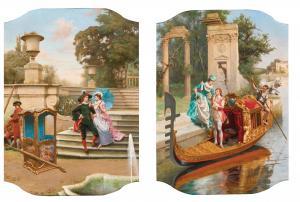 CORTAZZO Oreste 1836-1889,Romantic Encounters,Palais Dorotheum AT 2023-12-12
