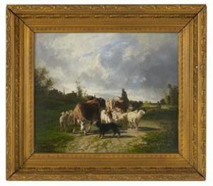 CORTES André 1866,On the Road to the Market,New Orleans Auction US 2021-01-29