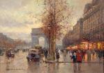 CORTES Edouard Leon 1882-1969,Arc de triomphe et Champs Elysée,Aguttes FR 2017-12-20