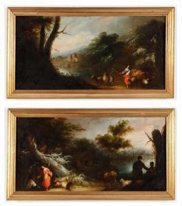CORTES Y AGUILAR Andres 1810-1879,Paar pastorale Landschaften,Palais Dorotheum AT 2023-11-07