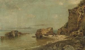CORTESE Edoardo 1856-1918,A picnic by the ruins, Vesuvius beyond,Christie's GB 2008-03-19
