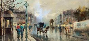 CORTESE,Impressionist Parisian Street Scene,20th century,Duggleby Stephenson (of York) 2021-08-05