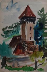 Cosmescu Lucia 1916-1969,The Fortress Tower,GoldArt RO 2017-10-26