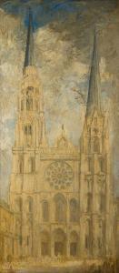COSSAAR Johannis W. Cornelis 1874-1966,Chartres Cathedral,Zeeuws NL 2020-11-17