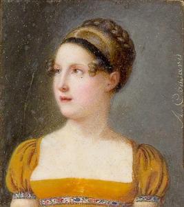 COSSARD Amelie 1796-1852,A portrait miniature of a lady,Rosebery's GB 2021-03-23