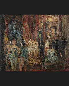 COSSON Marcel Jean Louis 1878-1956,FOYER DE L'OPÉRA,Besch Cannes Auction FR 2023-12-30