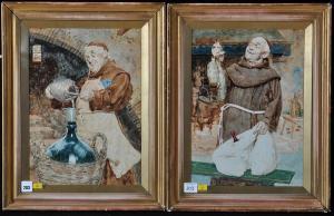COSTA da Luigi,Franciscan monks preparing a meal and decanting wi,Anderson & Garland 2017-02-21