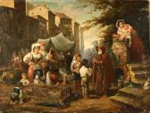 COSTANTINI Giuseppe 1844-1894,Personaggi a mercato,Viscontea Casa d'Aste IT 2011-10-13