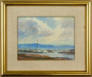 COSTER Howard,Untitleds (Coastal Trees, Boats on the Bay, and Mo,Clars Auction Gallery 2020-12-12