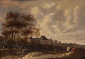 COSYN Pieter 1630-1667,A view of Castle Ryswijk with figures,Woolley & Wallis GB 2019-03-06